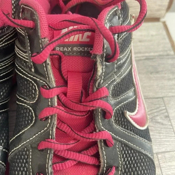 NIKE REAX ROCKET 2 Athletic Running Shoe Sneaker Black Pink US Women's Size 8 - Picture 5 of 12